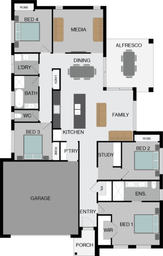 G&P Builders The Montreal Lot 419 Floorplan